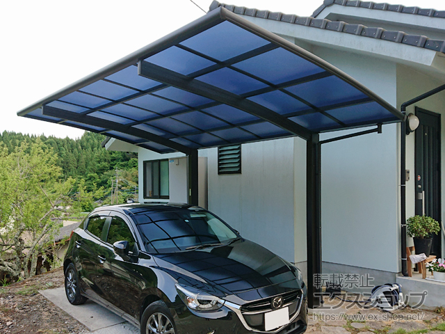 大分県玖珠郡玖珠町ののカーポート プレシオスポート 積雪〜20cm対応 施工例