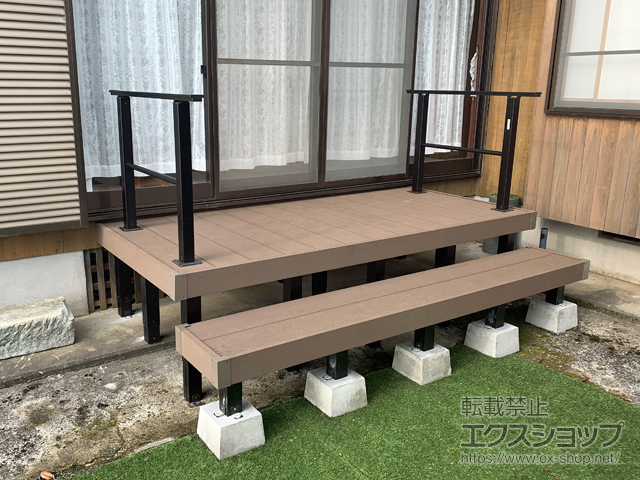 福井県福井市ののウッドデッキ リウッドデッキ 200 施工例