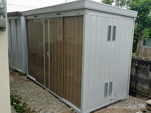 兵庫県西脇市のの物置・屋外倉庫 ネクスタ 一般型 3050×1370×2020（NXN-45S） NXN-45S-MB 施工例