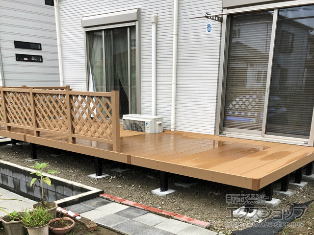 千葉県茂原市ののウッドデッキ リウッドデッキ 200 施工例