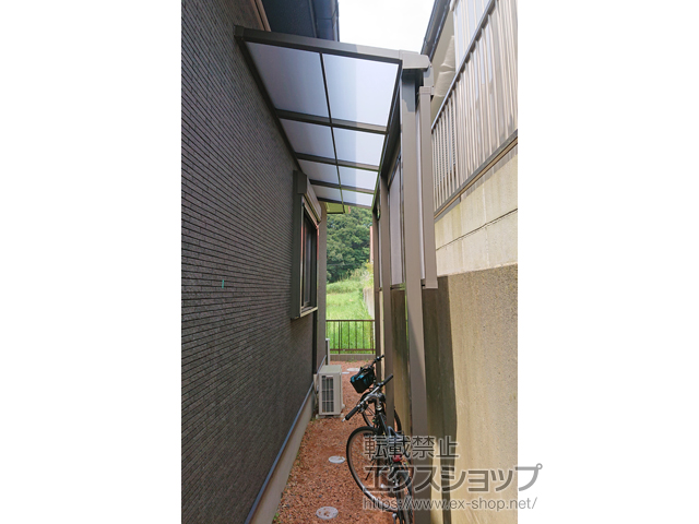 茨城県鹿嶋市ののテラス屋根 スピーネ F型 テラスタイプ 単体 積雪〜20cm対応 施工例