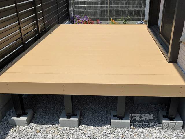 高知県高知市ののウッドデッキ リウッドデッキ 200 施工例