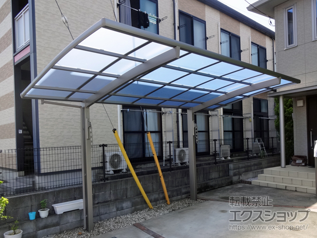 埼玉県所沢市ののカーポート ネスカR (ラウンドスタイル) 積雪〜20cm対応 施工例