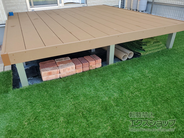 宮城県柴田郡大河原町ののウッドデッキ リウッドデッキ 200 施工例