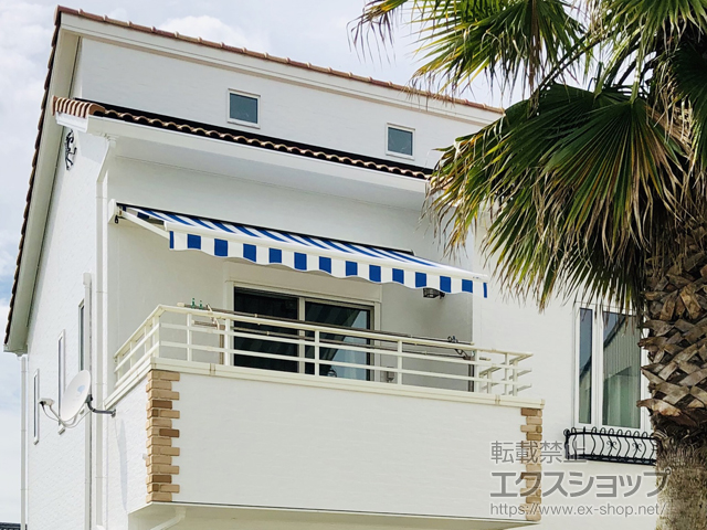 兵庫県加古川市ののオーニング・日よけ エルパティオプラス 電手動スイッチ式 施工例