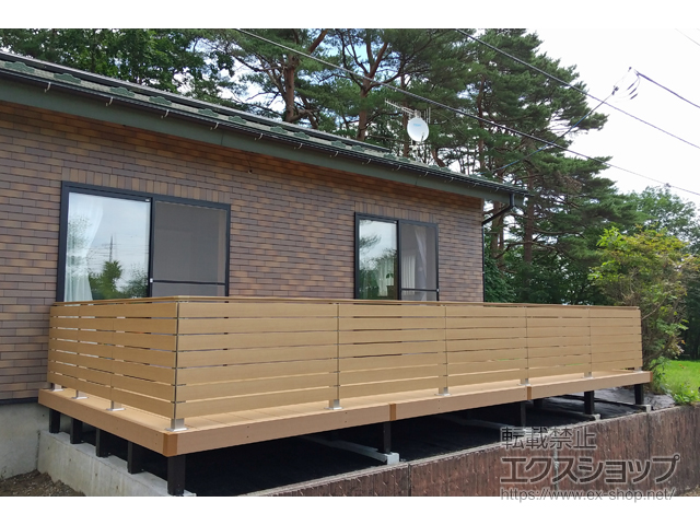 群馬県吾妻郡草津町ののウッドデッキ リウッドデッキ 200 施工例
