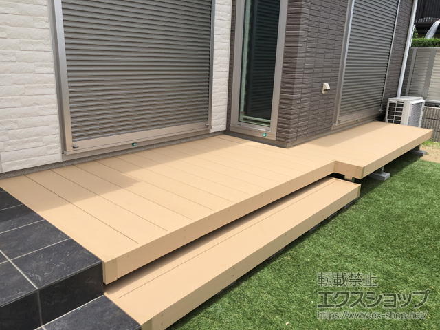 大阪府阪南市ののウッドデッキ リウッドデッキ 200 施工例