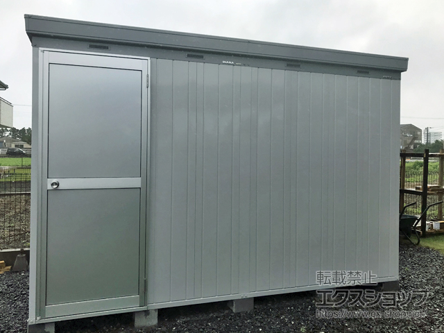 茨城県ひたちなか市のの物置・屋外倉庫 断熱物置 ネクスタプラス ドアタイプ 一般型 3580×1790×2375（NXP-64HD） NXP-64HD-MG 施工例