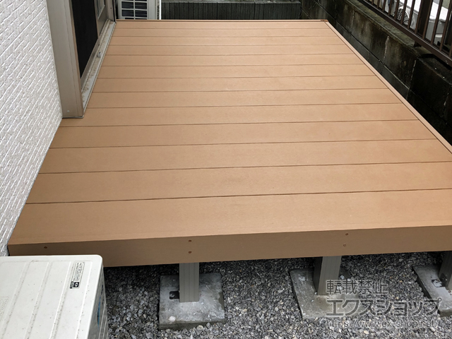 東京都調布市ののウッドデッキ リウッドデッキ 200 施工例