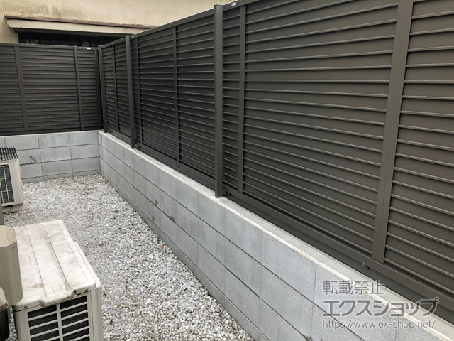 東京都北区ののフェンス・柵 フェンスAB YM2 横目隠し2 フリーポールタイプ 施工例