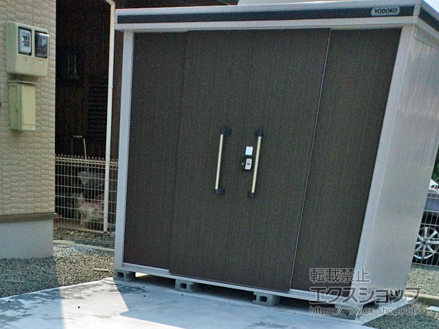 山梨県山梨市のの物置・屋外倉庫 エルモ 一般型 2570×1520×2120 LMD-2515-DW 施工例