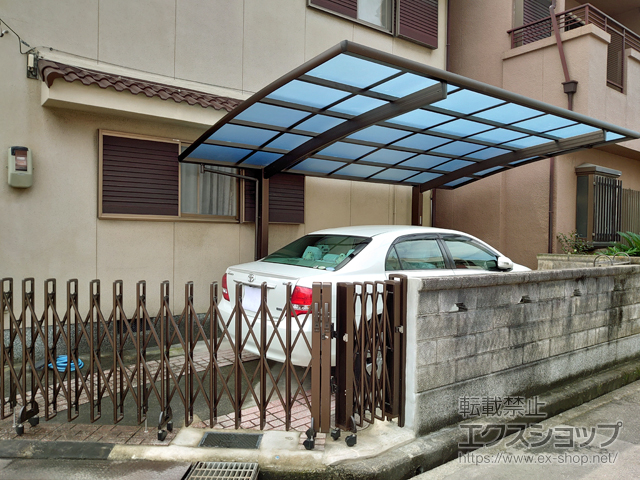 大阪府岸和田市ののカーポート レイナポートグラン　積雪〜20cm対応 施工例