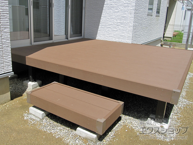 愛知県豊橋市ののウッドデッキ リウッドデッキ 200 施工例