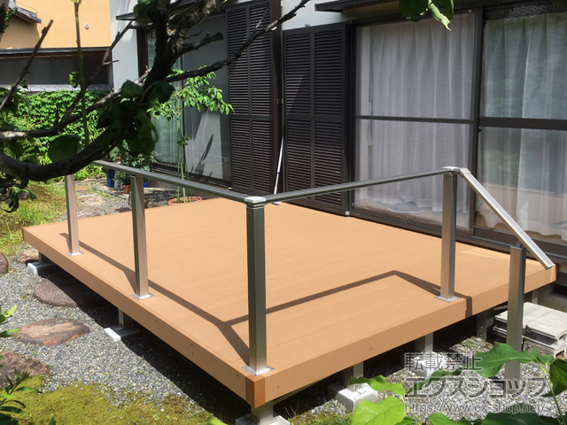 京都府京都市ののウッドデッキ リウッドデッキ 200 施工例