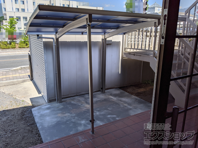 山梨県山梨市ののサイクルポート・駐輪場 プレシオスポート ミニ 積雪〜20cm対応 施工例