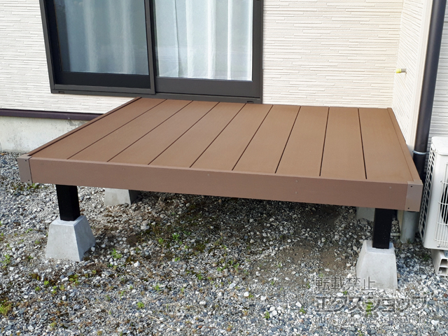 長野県下伊那郡豊丘村ののウッドデッキ マージウッドデッキ 施工例