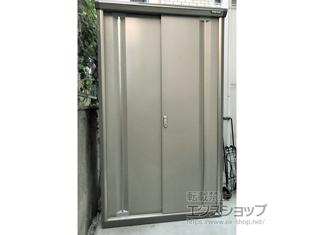 愛知県豊明市のの物置・屋外倉庫 ナイソーシスター　1100×580×1903（KMW-116EP） KMW-116E-P-NG 施工例