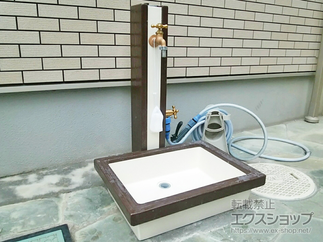埼玉県川口市のの立水栓・ガーデンシンク アーバンウッド　 施工例