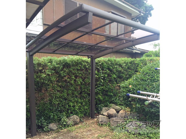 静岡県掛川市ののサイクルポート・駐輪場 ネスカRミニ (ラウンドスタイル) 積雪〜20cm対応 施工例