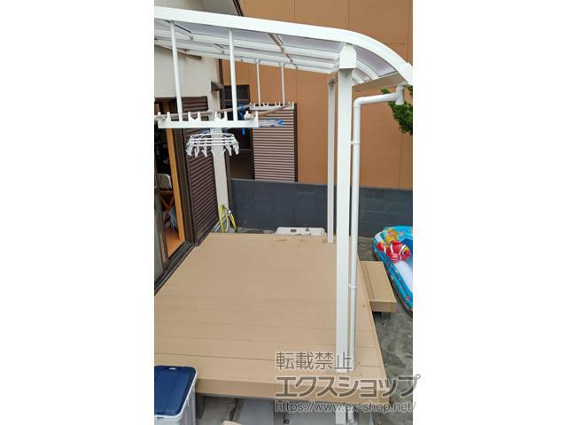 福岡県北九州市ののウッドデッキ リウッドデッキ 200 施工例