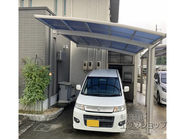 山口県山口市のYKKAPのカーポート レイナポートグラン　積雪～20cm対応 施工例