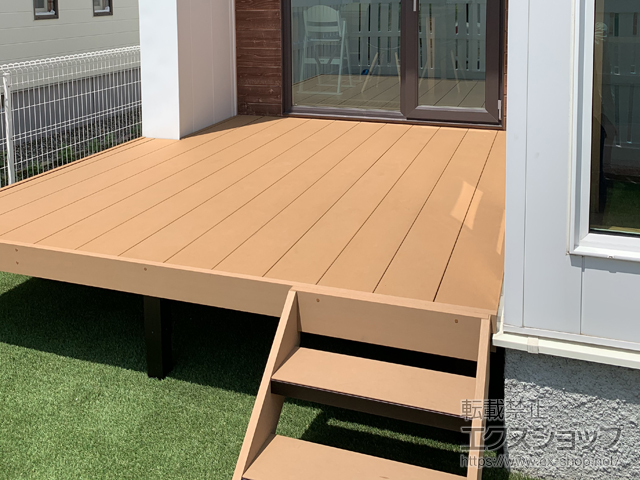 北海道苫小牧市ののウッドデッキ リウッドデッキ 200 ※L字納まり 施工例