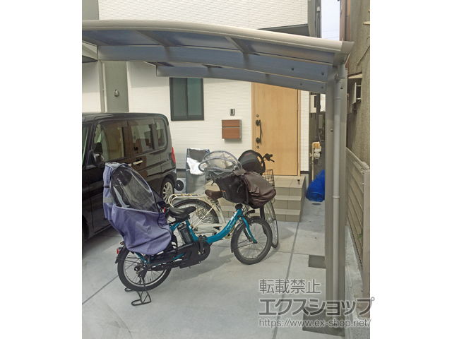 神奈川県川崎市ののサイクルポート・駐輪場 プレシオスポート ミニ 積雪〜20cm対応 施工例