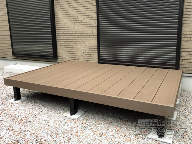 東京都羽村市ののウッドデッキ マージウッドデッキ 施工例