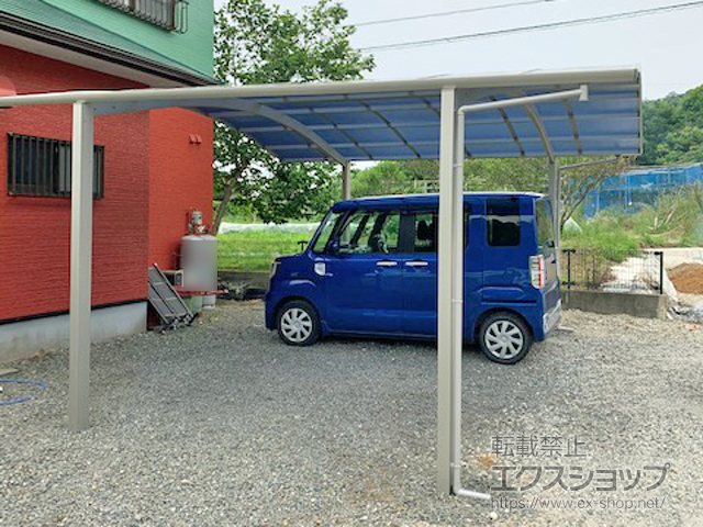 鹿児島県出水市ののカーポート プレシオスポート ワイド 積雪〜20cm対応 施工例