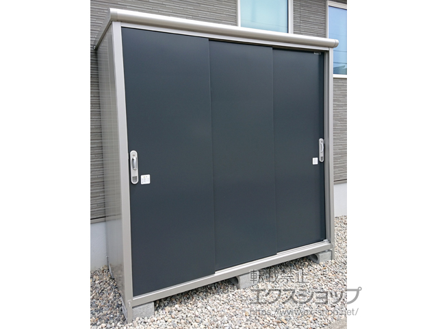 石川県金沢市のの物置・屋外倉庫 エスモ 一般型 1950×900×1959（ESE-1909A） ESE-1909A-SM 施工例