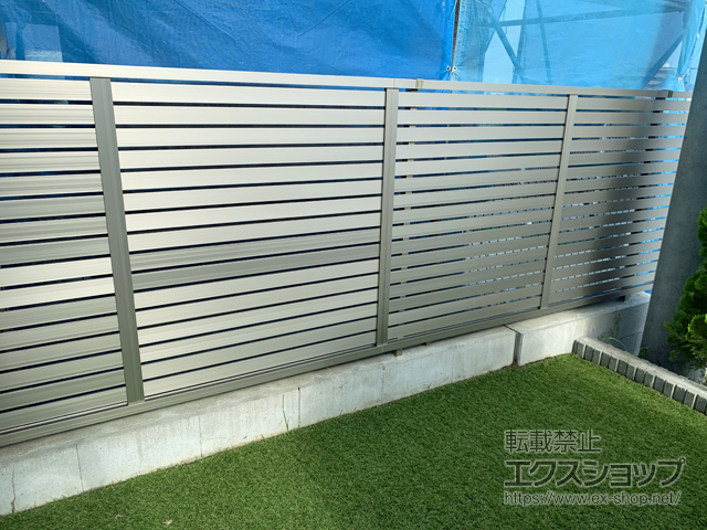 神奈川県横浜市ののフェンス・柵 フェンスAB YS2型 横スリット2 フリーポールタイプ 施工例