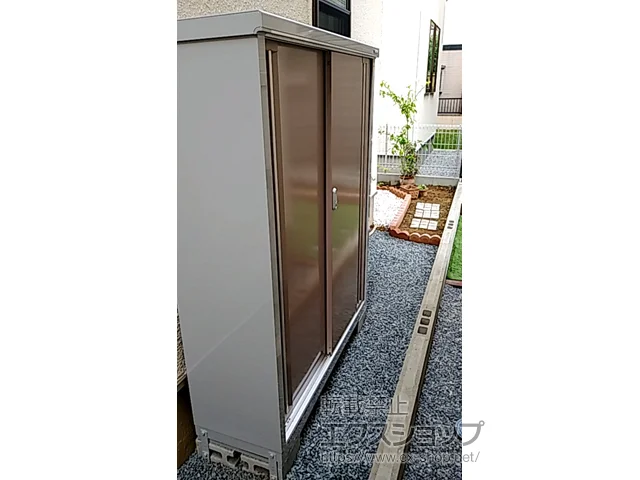 埼玉県越谷市のイナバの物置・収納・屋外倉庫 シンプリー 一般型 1320×415×1603（MJX-134D） MJX-134DP-AR 施工例