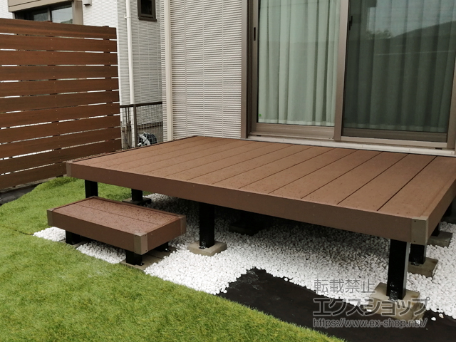 愛知県春日井市ののウッドデッキ リウッドデッキ 200 施工例