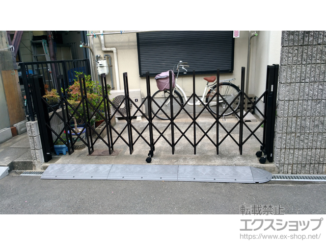 大阪府大阪市ののカーゲート トリップゲートII 1型 シンプル ノンレール 片開き　33S 施工例
