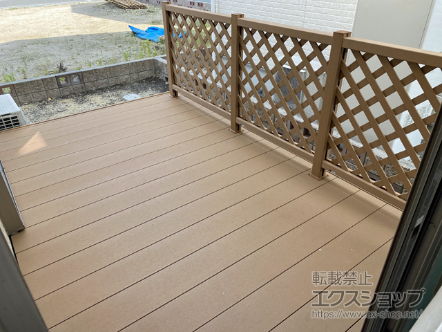 滋賀県栗東市ののウッドデッキ リウッドデッキ 200 施工例