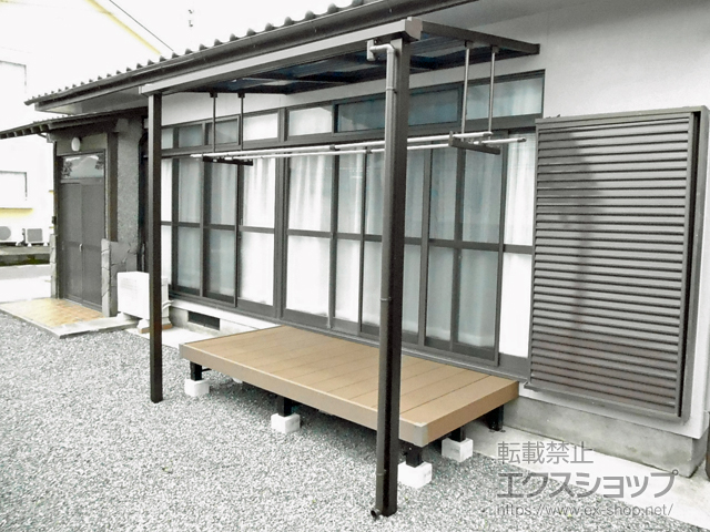 宮崎県都城市ののウッドデッキ リウッドデッキ 200 施工例