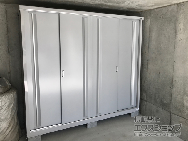 神奈川県横浜市のの物置・屋外倉庫 シンプリー 一般型 2160×615×1603 MJX-216E-P-FS 施工例