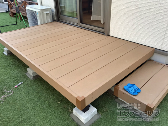 兵庫県宝塚市ののウッドデッキ マージウッドデッキ 施工例