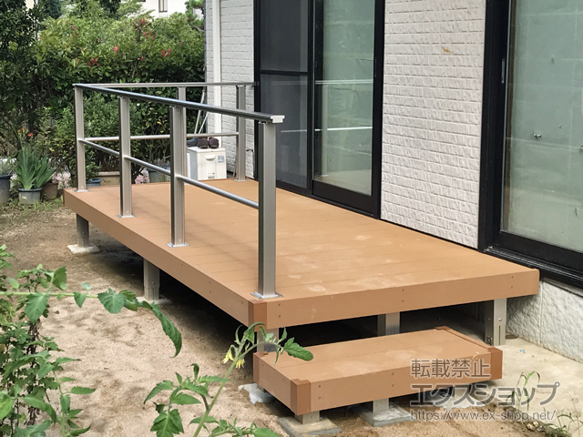 鳥取県鳥取市ののウッドデッキ リウッドデッキ 200 施工例