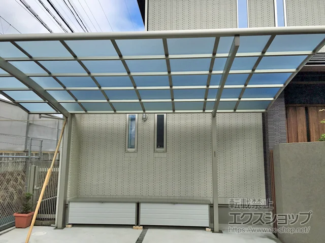 大阪府東大阪市のYKKAPのカーポート レイナポートグラン　積雪～20cm対応 施工例