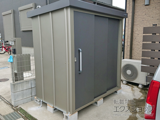 千葉県習志野市のの物置・屋外倉庫 エスケーエイト SK8-70 一般型 1800×1200×1940 SK8-70-GK 施工例