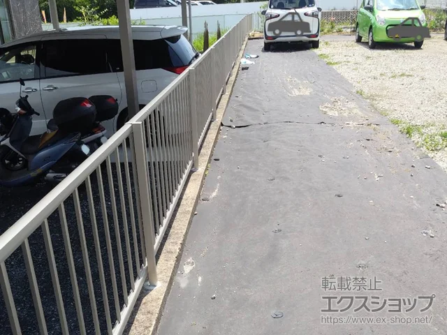 岐阜県多治見市のValue Selectのフェンス・柵・塀 ミエッタフェンス 防犯たて格子タイプ 自由柱施工 施工例