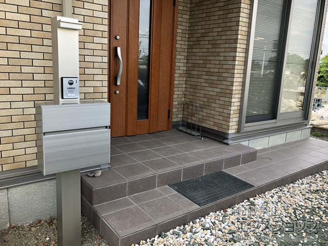 群馬県高崎市のの機能門柱・ポスト プレシオス門柱 デラックスタイプ 施工例