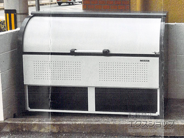 大阪府大東市ののゴミステーション クリーンストッカー CKR-1607-2A型 （容量1000L） 施工例