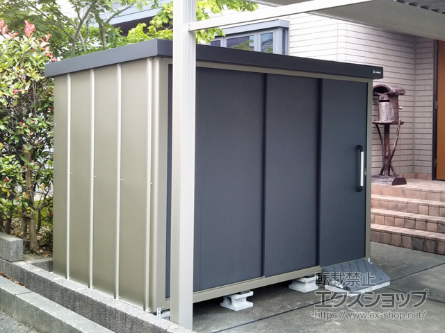 新潟県新潟市のの物置・屋外倉庫 エスケーエイト SK8-130 一般型 2600×1600×1940（SK8-130） SK8-130-GK 施工例