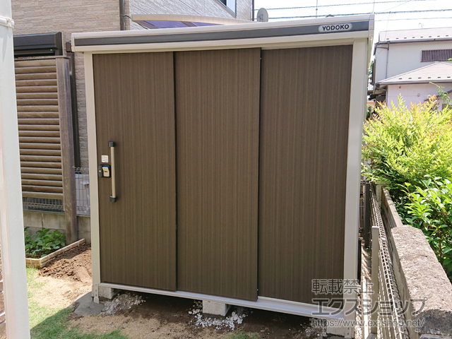 千葉県松戸市のの物置・屋外倉庫 エルモ 一般型 2220×1170×2121（LMD-2211） LMD-2211-DW 施工例