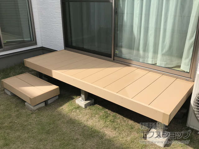 愛知県豊田市ののウッドデッキ リウッドデッキ 200 施工例