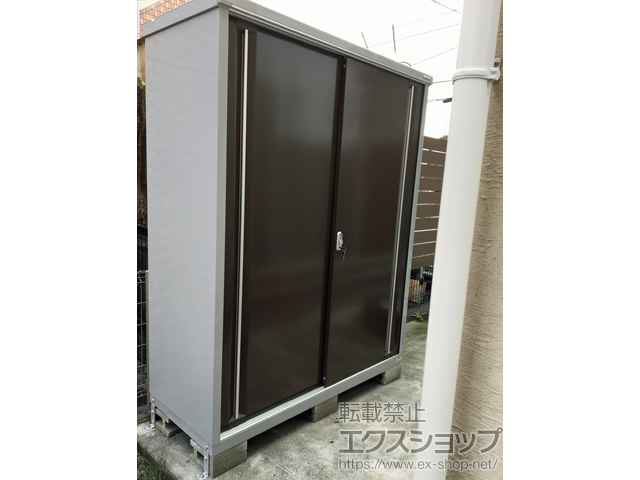 静岡県裾野市のの物置・屋外倉庫 シンプリー 一般型 1520×615×1903 MJX-156E-P-TB 施工例