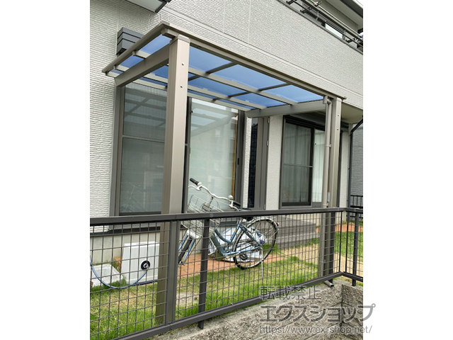 愛知県愛知郡東郷町ののサイクルポート・駐輪場 ネスカFミニ (フラットスタイル) 積雪〜20cm対応 施工例