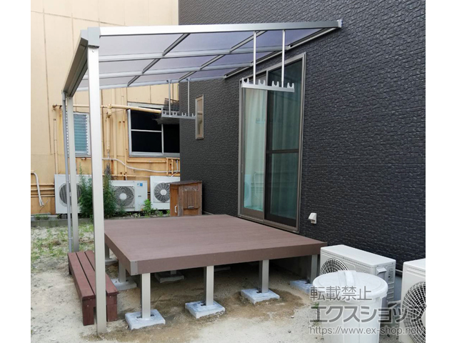 福岡県糟屋郡新宮町ののウッドデッキ マージウッドデッキ 施工例